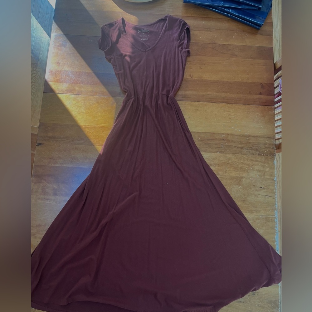 Elegant Brown Peruvian Connection Maxi Dress